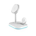 TECH-PROTECT QI15W-A27 3IN1 MAGNETIC MAGSAFE WIRELESS CHARGER WHITE Tech-Protect