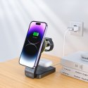 TECH-PROTECT QI15W-A28 3IN1 MAGNETIC MAGSAFE WIRELESS CHARGER BLACK Tech-Protect