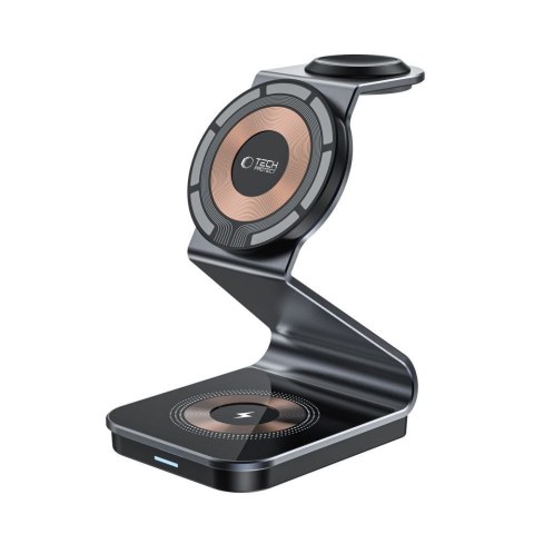 TECH-PROTECT QI15W-A29 3IN1 MAGNETIC MAGSAFE WIRELESS CHARGER BLACK Tech-Protect