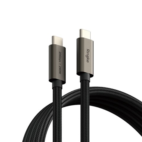 RINGKE USB 3.2 GEN 2X2 TYPE-C CABLE PD 240W 100CM BLACK Ringke