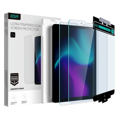 SZKŁO HARTOWANE ESR ARMORITE 2-PACK IPAD AIR 10.9" 4 / 5 / 2020-2022 / PRO 11" 2 / 3 / 4 / 2020-2022 CLEAR ESR