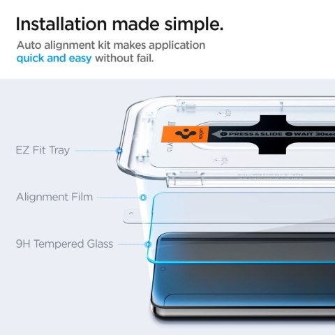 SZKŁO HARTOWANE SPIGEN GLAS.TR "EZ FIT" 2-PACK GALAXY S24 / S25 CLEAR Spigen