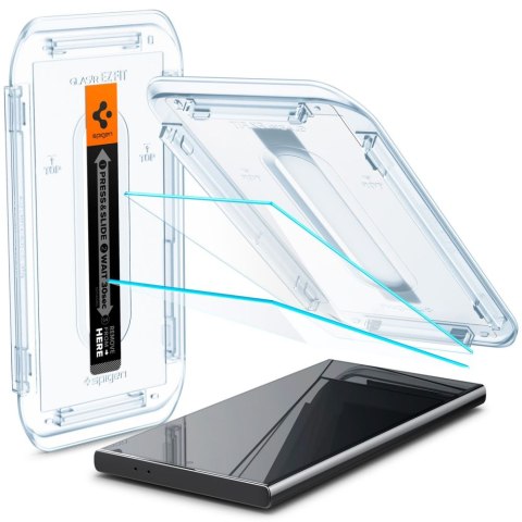 SZKŁO HARTOWANE SPIGEN GLAS.TR "EZ FIT" 2-PACK GALAXY S24 ULTRA CLEAR Spigen