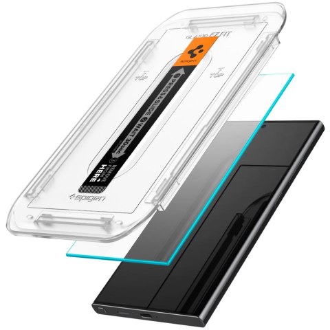 SZKŁO HARTOWANE SPIGEN GLAS.TR "EZ FIT" 2-PACK GALAXY S24 ULTRA CLEAR Spigen