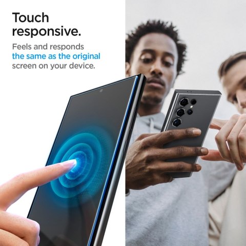 SZKŁO HARTOWANE SPIGEN GLAS.TR "EZ FIT" 2-PACK GALAXY S24 ULTRA CLEAR Spigen