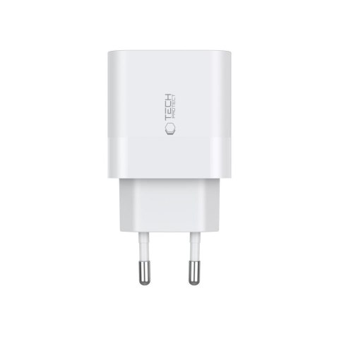 TECH-PROTECT C20W 2-PORT NETWORK CHARGER PD 20W + TYPE-C CABLE WHITE Tech-Protect