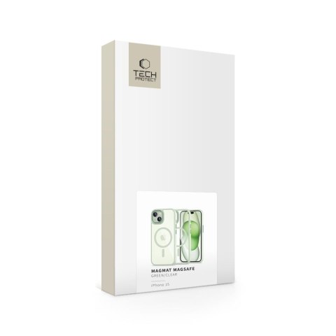 TECH-PROTECT MAGMAT MAGSAFE IPHONE 15 GREEN/CLEAR Tech-Protect