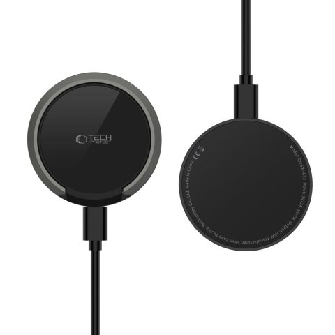 TECH-PROTECT QI15W-A33 MAGNETIC MAGSAFE WIRELESS CHARGER BLACK Tech-Protect