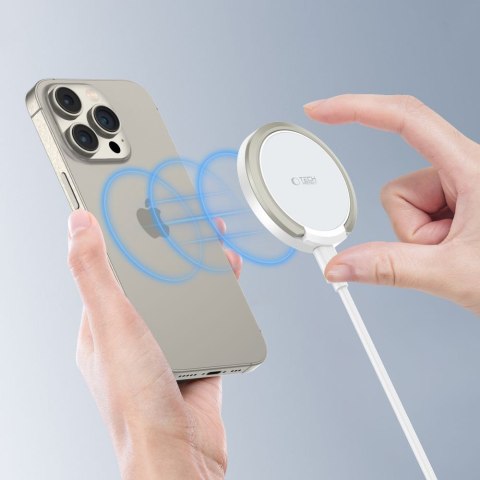 TECH-PROTECT QI15W-A33 MAGNETIC MAGSAFE WIRELESS CHARGER WHITE Tech-Protect