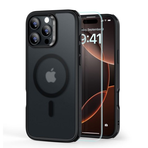 ESR CLASSIC HYBRID HALOLOCK MAGSAFE & TEMPERED GLASS IPHONE 16 PRO MAX FROSTED BLACK ESR