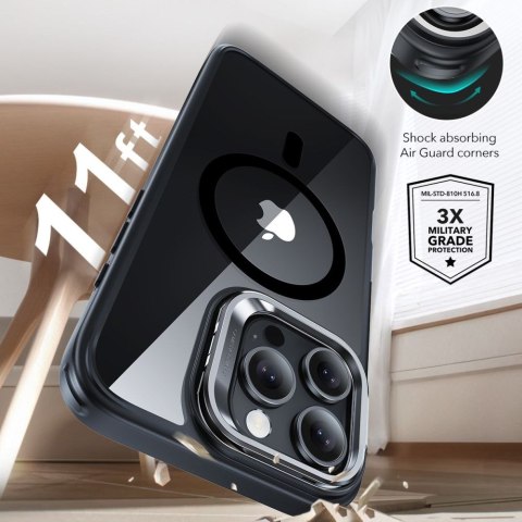 ESR CLASSIC HYBRID KICKSTAND HALOLOCK MAGSAFE & TEMPERED GLASS IPHONE 16 PRO CLEAR/BLACK ESR