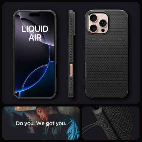 SPIGEN LIQUID AIR IPHONE 16 PRO MAX MATTE BLACK Spigen