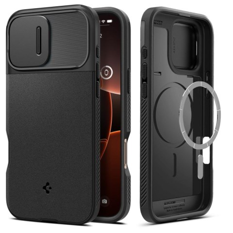SPIGEN OPTIK ARMOR MAG MAGSAFE IPHONE 16 PRO MAX BLACK Spigen