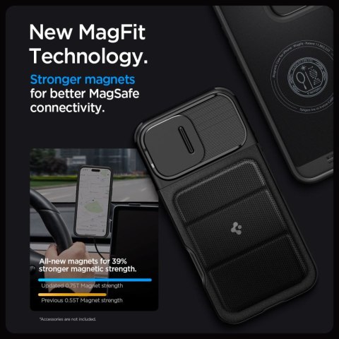 SPIGEN OPTIK ARMOR MAG MAGSAFE IPHONE 16 PRO MAX BLACK Spigen