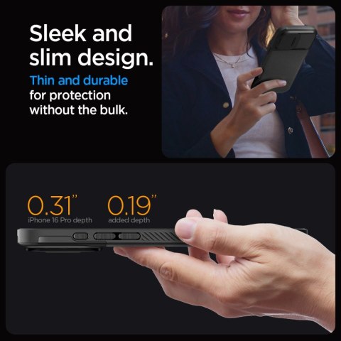 SPIGEN OPTIK ARMOR MAG MAGSAFE IPHONE 16 PRO MAX BLACK Spigen