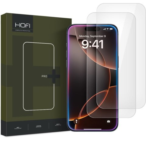 SZKŁO HARTOWANE HOFI GLASS PRO+ 2-PACK IPHONE 16 PRO MAX / 17 PRO MAX CLEAR Hofi