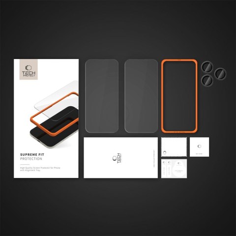 SZKŁO HARTOWANE TECH-PROTECT SUPREME SET 3-PACK IPHONE 16 PRO MAX CLEAR Tech-Protect
