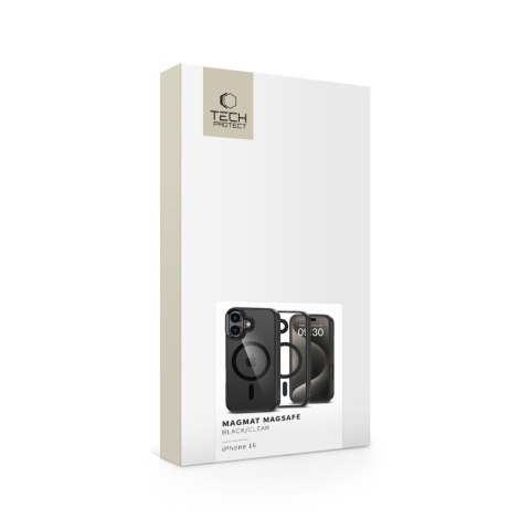 TECH-PROTECT MAGMAT MAGSAFE IPHONE 16 BLACK/CLEAR Tech-Protect