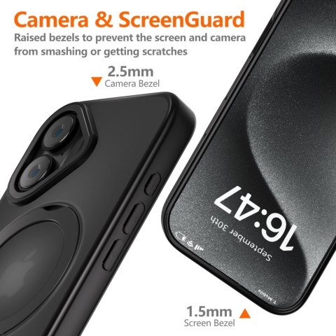 TECH-PROTECT MAGRING MAGSAFE IPHONE 16 MATTE BLACK Tech-Protect