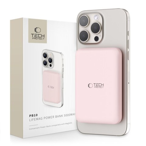 TECH-PROTECT PB10 LIFEMAG MAGSAFE POWER BANK 5000MAH PINK Tech-Protect