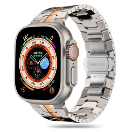 TECH-PROTECT STAINLESS LINE APPLE WATCH 8 / 9 / 10 / 11 / SE / ULTRA (44 / 45 / 46 / 49 MM) TITANIUM/ORANGE Tech-Protect