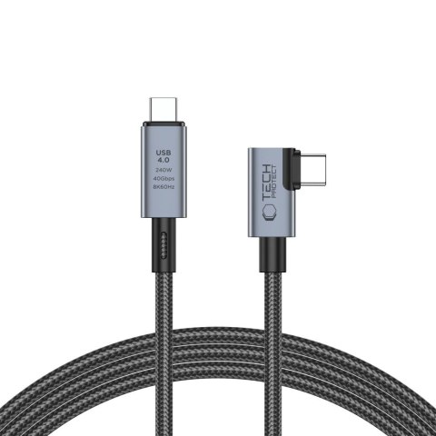 TECH-PROTECT ULTRABOOST MAX "L" USB 4.0 8K 40GBPS TYPE-C CABLE PD 240W 150CM GREY Tech-Protect