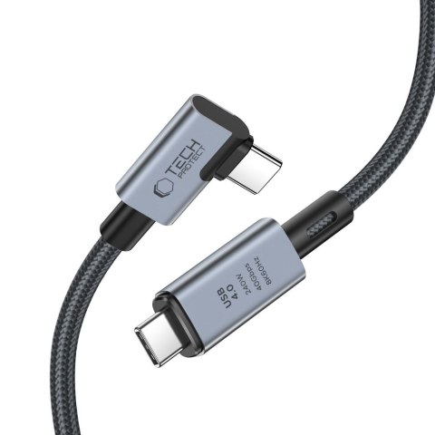 TECH-PROTECT ULTRABOOST MAX "L" USB 4.0 8K 40GBPS TYPE-C CABLE PD 240W 150CM GREY Tech-Protect