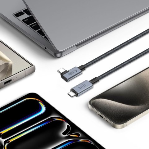 TECH-PROTECT ULTRABOOST MAX "L" USB 4.0 8K 40GBPS TYPE-C CABLE PD 240W 150CM GREY Tech-Protect