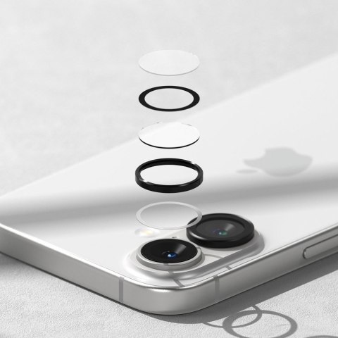 OSŁONA APARATU RINGKE CAMERA FRAME PROTECTOR 2-PACK IPHONE 16 / 16 PLUS BLACK Ringke