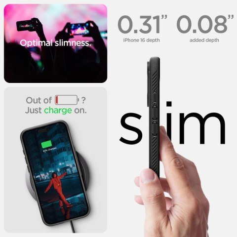 SPIGEN RUGGED ARMOR MAG MAGSAFE IPHONE 16 MATTE BLACK Spigen