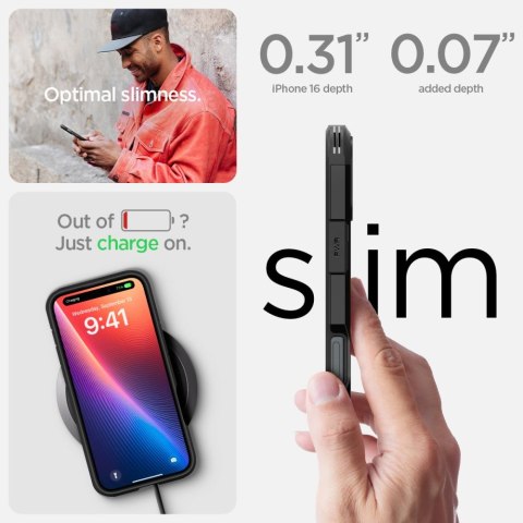 SPIGEN TOUGH ARMOR MAG MAGSAFE IPHONE 16 BLACK Spigen