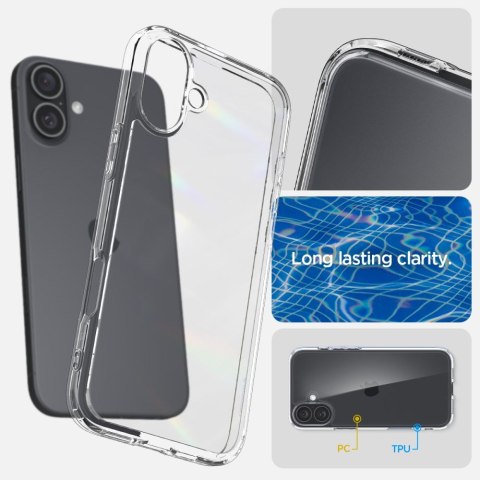 SPIGEN ULTRA HYBRID IPHONE 16 CRYSTAL CLEAR Spigen