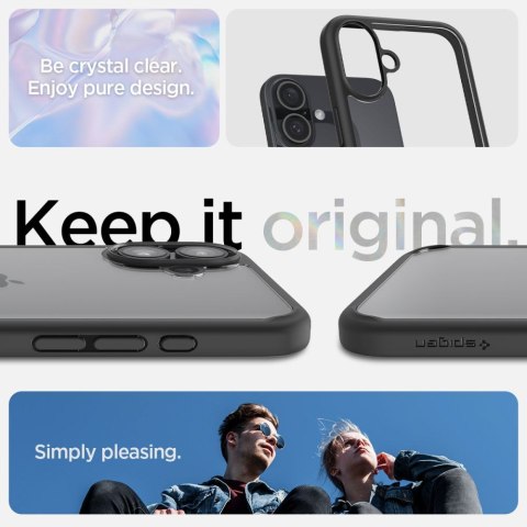 SPIGEN ULTRA HYBRID IPHONE 16 MATTE BLACK Spigen