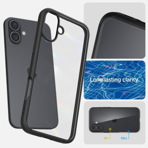 SPIGEN ULTRA HYBRID IPHONE 16 MATTE BLACK Spigen