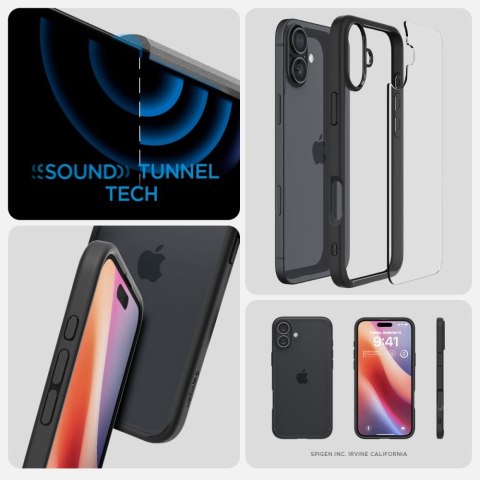 SPIGEN ULTRA HYBRID IPHONE 16 MATTE BLACK Spigen