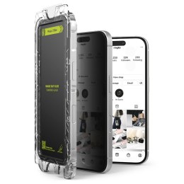 SZKŁO PRYWATYZUJĄCE RINGKE EASY SLIDE 2-PACK IPHONE 16 PRO PRIVACY Ringke