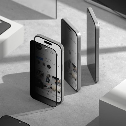 SZKŁO PRYWATYZUJĄCE RINGKE EASY SLIDE 2-PACK IPHONE 16 PRO PRIVACY Ringke