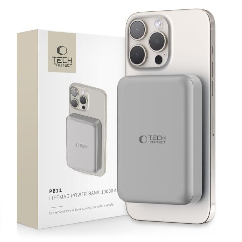 TECH-PROTECT PB11 LIFEMAG MAGSAFE POWER BANK 10000MAH TITANIUM Tech-Protect