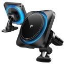 ESR HALOLOCK CRYOBOOST MAGNETIC MAGSAFE DASHBOARD & VENT CAR MOUNT WIRELESS CHARGER QI2 15W FROSTED ONYX ESR