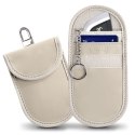 KLATKA FARADAYA TECH-PROTECT KLR100 POUCH KEYLESS RFID SIGNAL BLOCKER CASE CAFFE LATTE Tech-Protect