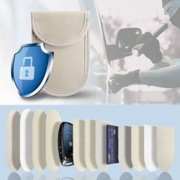 KLATKA FARADAYA TECH-PROTECT KLR100 POUCH KEYLESS RFID SIGNAL BLOCKER CASE CAFFE LATTE Tech-Protect