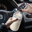 KLATKA FARADAYA TECH-PROTECT KLR100 POUCH KEYLESS RFID SIGNAL BLOCKER CASE CAFFE LATTE Tech-Protect