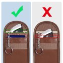 KLATKA FARADAYA TECH-PROTECT KLR100 POUCH KEYLESS RFID SIGNAL BLOCKER CASE ESPRESSO Tech-Protect