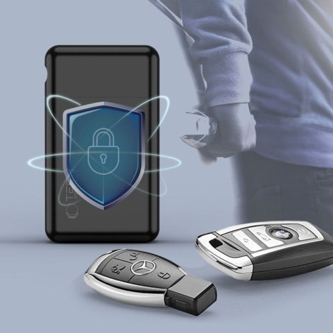 KLATKA FARADAYA TECH-PROTECT KLR200 METAL KEYLESS RFID SIGNAL BLOCKER CASE BLACK Tech-Protect