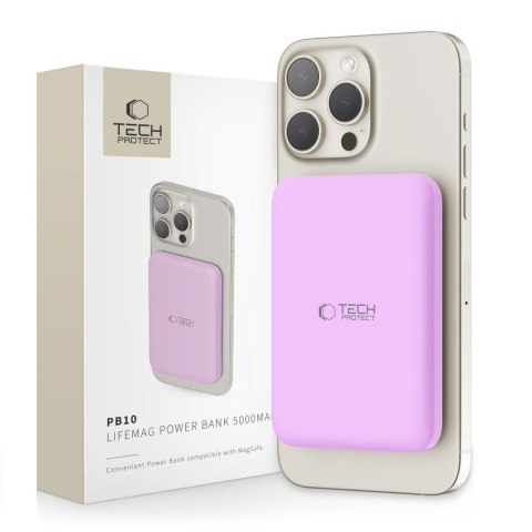 TECH-PROTECT PB10 LIFEMAG MAGSAFE POWER BANK 5000MAH LILAC Tech-Protect