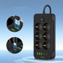 TECH-PROTECT PC6X6 POWER STRIP 3 USB & 3 TYPE-C & 6 SOCKET 200CM BLACK Tech-Protect