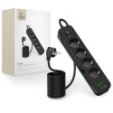 TECH-PROTECT PCL4X3 POWER STRIP LONG 2 USB & 1 TYPE-C & 4 SOCKET 200CM BLACK Tech-Protect