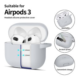 TECH-PROTECT SILICONE HOOK APPLE AIRPODS 3 CRAYON GREY Tech-Protect