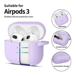TECH-PROTECT SILICONE HOOK APPLE AIRPODS 3 LAVENDER Tech-Protect