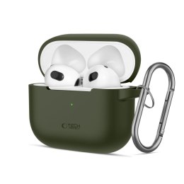 TECH-PROTECT SILICONE HOOK APPLE AIRPODS 3 OLIVE GREEN Tech-Protect